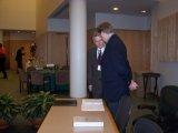 small photo: Working Group chair Randy Johnson and Executive Director George Grob