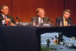 'Lunar and Other Space Science' was covered by, from left: Dr. Tony Tether, Professor John Delano and Professor Ariel Anbar