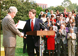 Vice President Gore with President Clinton