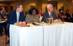Panel A (Left to Right) Jeff Kincheloe of the National Association for Homecare, Sue Harris-Green of the Rural Housing Service, and Phil Carroll of the National Affordable Housing Management Association.