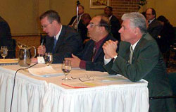 Panel B (Left to Right) Patrick Brady of Citizens for Long Term Care, Dr. David Schwartz of the Elder Care Companies, and Earl Armiger of the National Association of Homebuilders.