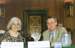 Co-Chair Ellen Feingold and Commissioner John Erickson photo.
