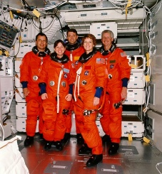 Eileen Collins with Astronauts