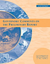 governor's comments on the preliminary report of the U.S. Commission on Ocean Policy 
