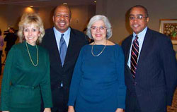 (Left to Right) Co-Chair Nancy Hooks, Congressman Elijah Cummings, Co-Chair Ellen Feingold, Executive Director Gerard Holder