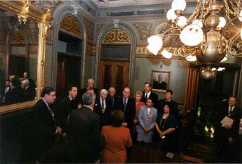Image of the room in which the commissioners took the oath