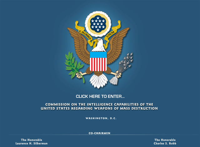 Commission on the Intelligence of the United States Regarding Weapons of Mass Destruction Seal
